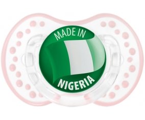 Made in NIGERIA Retro-blanc-rose-tendre classique