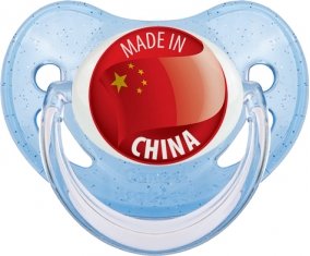 Made in CHINA Bleue à paillette