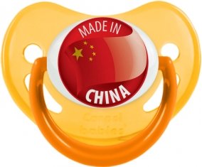Made in CHINA Jaune phosphorescente