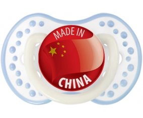 Made in CHINA Blanc-cyan classique