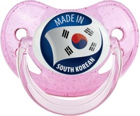 Made in SOUTH KOREAN Rose à paillette