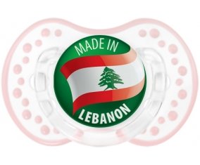 Made in LEBANON Retro-blanc-rose-tendre classique