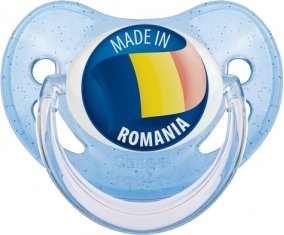 Made in ROMANIA Bleue à paillette