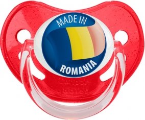 Made in ROMANIA Rouge à paillette