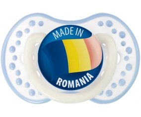 Made in ROMANIA Blanc-cyan classique