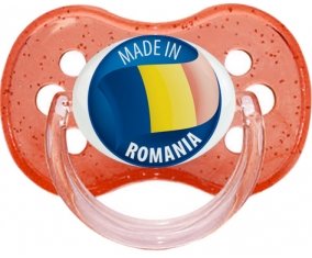 Made in ROMANIA Rouge à paillette