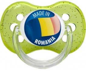 Made in ROMANIA Vert à paillette