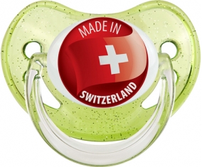 Made in SWITZERLAND Vert à paillette