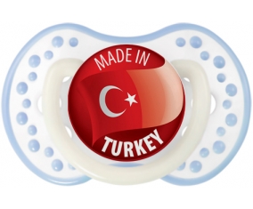 Made in TURKEY Blanc-cyan classique