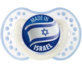 Made in ISRAEL Blanc-cyan classique