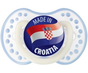 Made in CROATIA Blanc-cyan classique