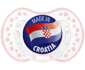 Made in CROATIA Retro-blanc-rose-tendre classique