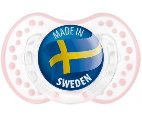 Made in SWEDEN Retro-blanc-rose-tendre classique