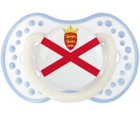 Drapeau Île à Jersey Sucette LOVI Dynamic Blanc-cyan classique