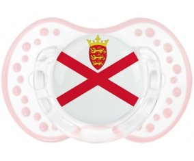 Drapeau Île à Jersey Sucette LOVI Dynamic Retro-blanc-rose-tendre classique