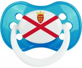 Drapeau Île à Jersey Sucette Anatomique Cyan classique