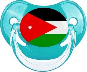 Drapeau Jordan Tétine Physiologique Bleue classique