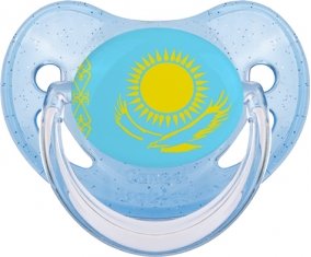 Drapeau Kazakhstan Sucete Physiologique Bleue à paillette