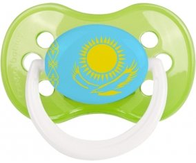 Drapeau Kazakhstan Sucette Anatomique Vert classique