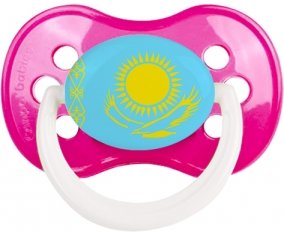 Drapeau Kazakhstan Sucette Anatomique Rose foncé classique