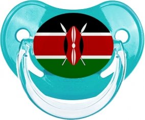 Drapeau Kenya Sucette Physiologique Bleue classique