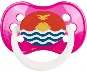 Drapeau Kiribati Sucette Anatomique Rose foncé classique