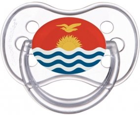 Drapeau Kiribati Sucette Anatomique Transparente classique