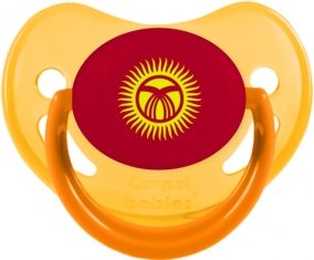 Drapeau Kirghizistan Sucete Physiologique Jaune phosphorescente