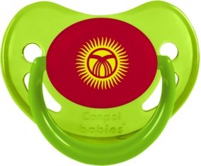 Drapeau Kirghizistan Sucete Physiologique Vert phosphorescente