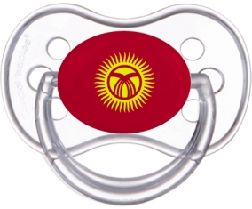 Drapeau Kirghizistan Sucette Anatomique Transparente classique