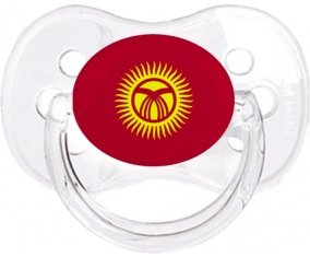 Drapeau Kirghizistan Sucette Cerise Transparent classique