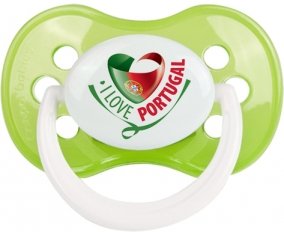 I Love Portugal design 2 Sucette Anatomique Vert classique