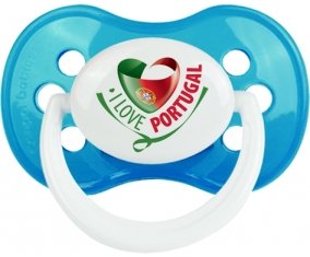 I Love Portugal design 2 Sucette Anatomique Cyan classique