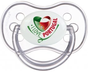 I Love Portugal design 2 Sucette Anatomique Transparente classique