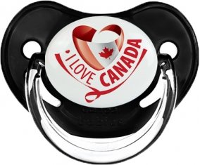 I Love Canada design 2 Sucete Physiologique Noir classique
