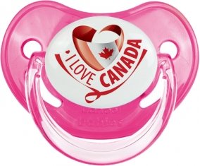 I Love Canada design 2 Sucete Physiologique Rose classique