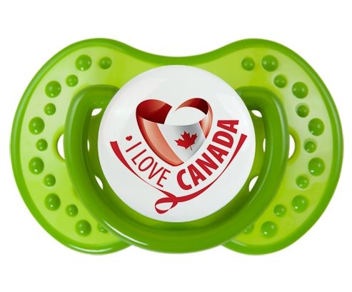 I Love Canada design 2 Tétine LOVI Dynamic Vert classique
