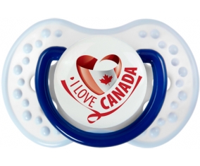 I Love Canada design 2 Tétine LOVI Dynamic Marine-blanc-bleu classique