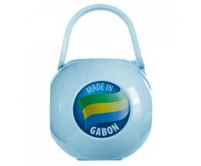 Boîte à tétine Made in GABON de couleur Bleue