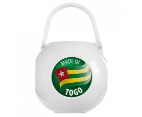 Boîte à sucette Made in TOGO de couleur Blanche