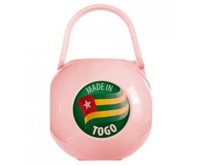 Boîte à sucette Made in TOGO de couleur Rose