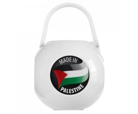 Boîte à tétine Made in PALESTINE de couleur Blanche