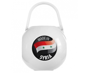 Boîte à tétine Made in SYRIA de couleur Blanche