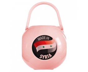 Boîte à tétine Made in SYRIA de couleur Rose