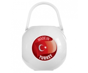 Boîte à tétine Made in TURKEY de couleur Blanche