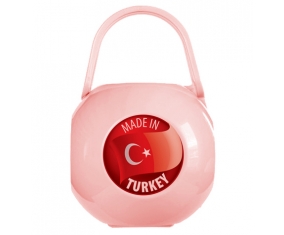Boîte à tétine Made in TURKEY de couleur Rose
