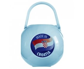 Boîte à sucette Made in CROATIA de couleur Bleue
