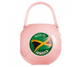 Boîte à tétine Made in JAMAICA de couleur Rose