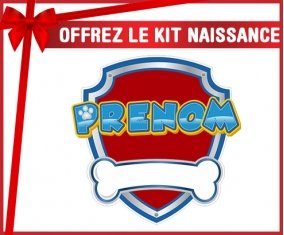 kit naissance bébé personnalisé Jouet toys Logo Pat patrouille avec prénom