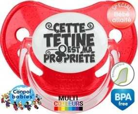 Cette sucette est ma propriété style1: Sucette Physiologique-su7.fr